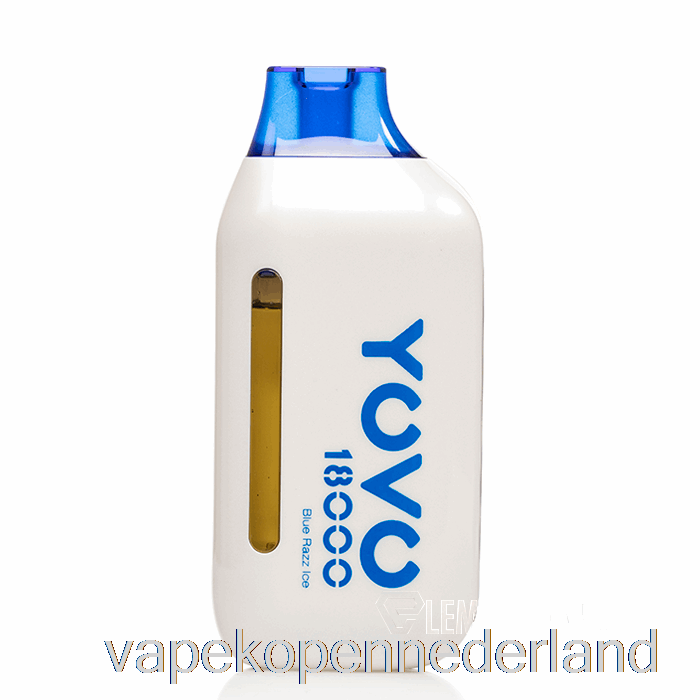 Elektronische Sigaret Vape Yovo Ultra 18000 Wegwerp Blauw Razz Ijs